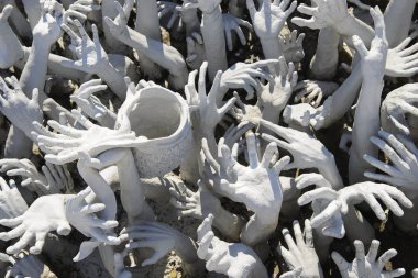 Cehennem dekorasyon taş elinden