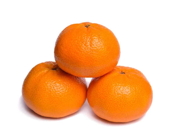 3 つのオレンジ色の果物背景 — ストック写真