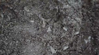 kaya yığının 4 k havadan görünümü