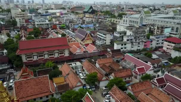 Tempio di metallo 4K di Bangkok — Video Stock