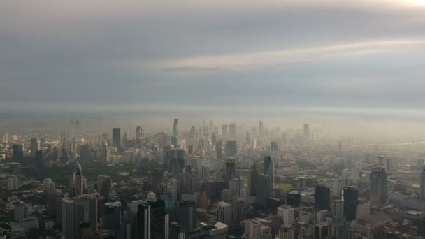 Luftaufnahme der Stadt Bangkok — Stockvideo