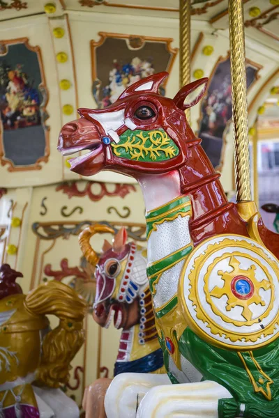 Vintage Carousel Horse Detail — Stock Photo, Image
