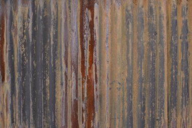 eski paslı çinko duvar