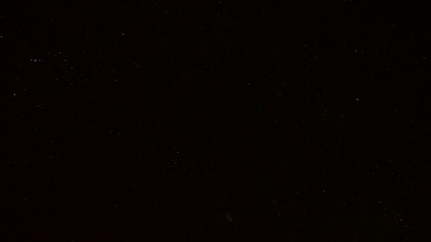 星が夜空で移動のタイムラプス — ストック動画