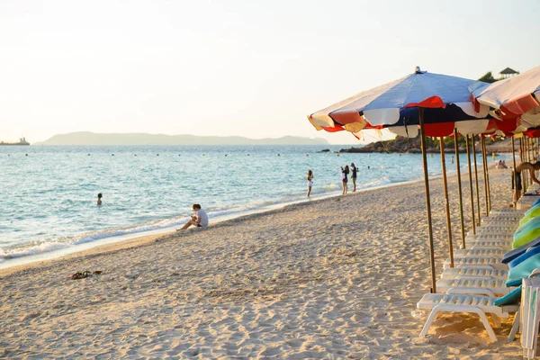 Chon Buri Thajsko Prosince 2015 Samae Beach Slavná Pláž Lan — Stock fotografie