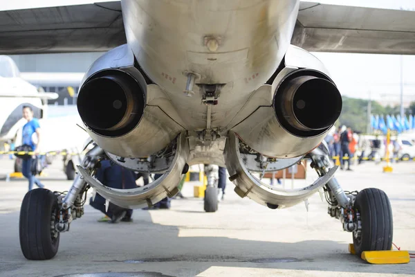 Exaustão Aeronaves Militares — Fotografia de Stock