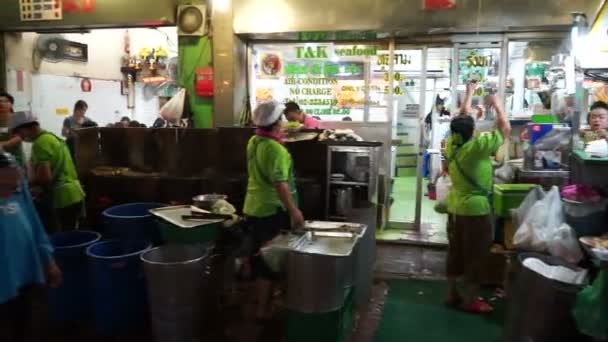 Bangkok Tailandia Mayo 2018 Vista Ciudad China Bangkok Gente Cenando — Vídeos de Stock