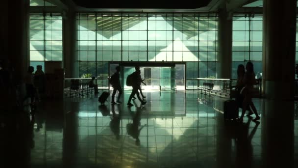 Singapore Singapore May 2018 Unidentified Passenger Changi Airport Singapore World — Stock Video