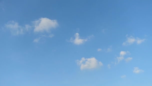 Lapso Tiempo Hermoso Cielo Azul Con Fondo Nubes — Vídeos de Stock