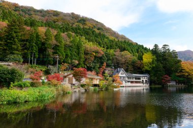 Kinrinko Gölü, Yufuin 'in Yufu Dağı' ndan başka bir doğal simgesidir.