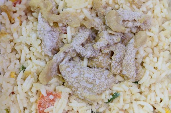 Close Nasi Goreng Babi Beku — Stok Foto