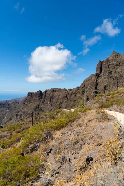 Tenerife Estrada Direcção Aldeia Masca Ilha Canária Espanha — Fotografia de Stock