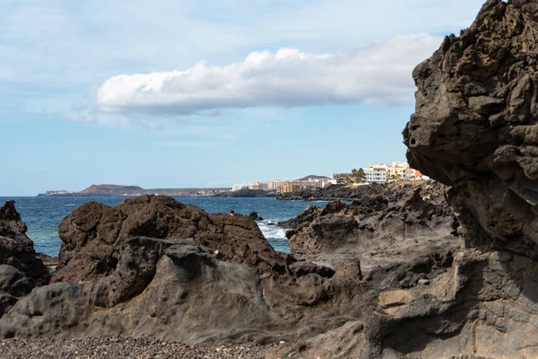 Tenerife Jižní Pobřeží Tohoto Kanárského Ostrova Španělsko — Stock fotografie