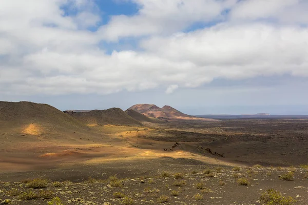 Timanfaya国家公园 兰萨罗特是一个美丽的火山区 — 图库照片