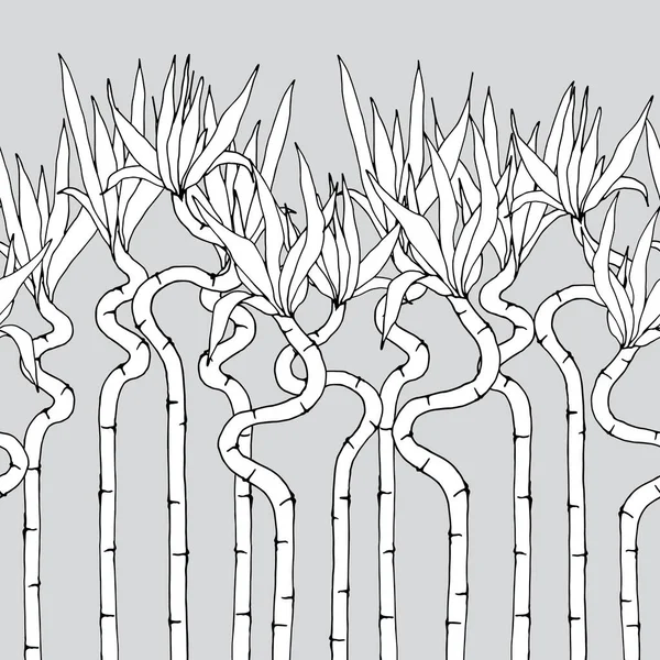 Salon Bambus Nahtlose Muster Tapeten Und Stoffverzierungen Geschenkpapier Hintergrund Für — Stockvektor