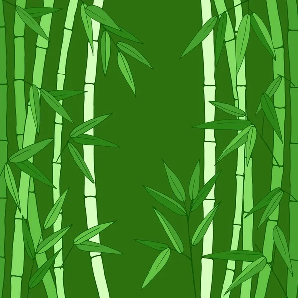 Farklı Tasarım Için Vektör Illüstrasyonu Bambu Sapları Desenli Arkaplan — Stok Vektör