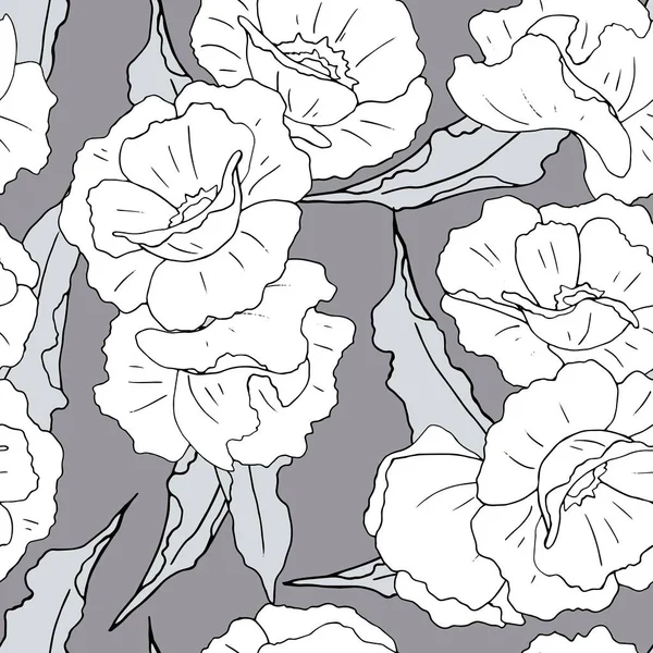 Bezszwowy Wzór Makiem Kwiaty Tapety Tkaniny Ozdoba Papier Pakowy Tło — Wektor stockowy