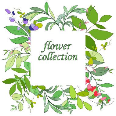 çiçek arkaplanı, yazı için afiş, farklı tasarım için vektör illüstrasyonu