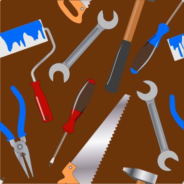 Onarım araçları için kusursuz desen, duvar kağıdı ve kumaşlar için süs, ambalaj kağıdı, farklı tasarımlar için arkaplan, yapıştırma kitabı