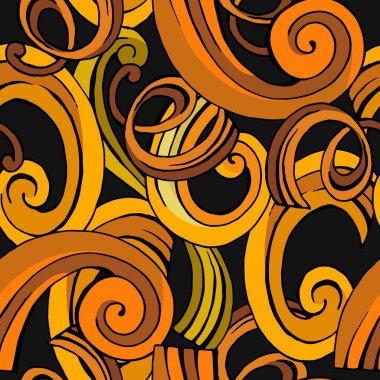 Bukleli sonbahar renklerinde kusursuz desen, duvar kağıdı ve kumaşlar için süs, ambalaj kağıdı, farklı tasarımlar için arkaplan, yapıştırma kitabı