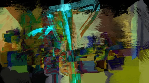 Abstrakt Texturerat Digitalt Utrymme Atmosfärisk Bakgrund — Stockfoto