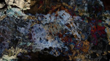 Dijital geometrik modern sanat, renkli arkaplan resmi