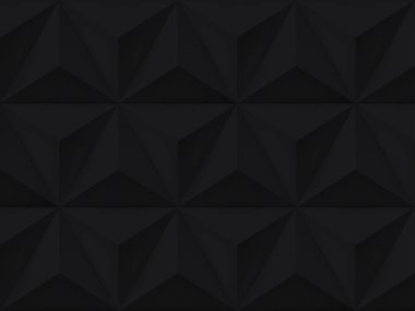 Üçgenler retro arka plan vektör, degrade, karanlık geometrik duvar kağıdı, siyah desen örgü