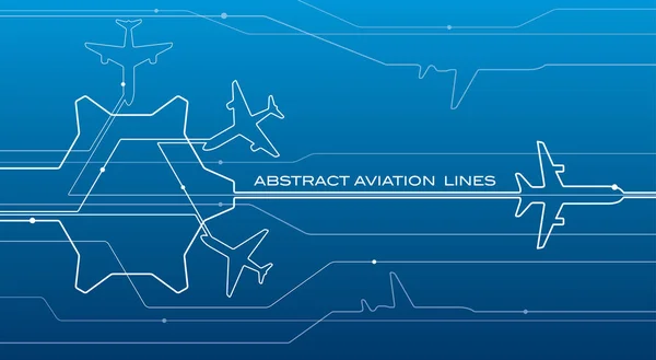 Astratto aeroporto bianco linee composizione, sfondo di trasporto, vettore disegno aviazione carta da parati — Vettoriale Stock