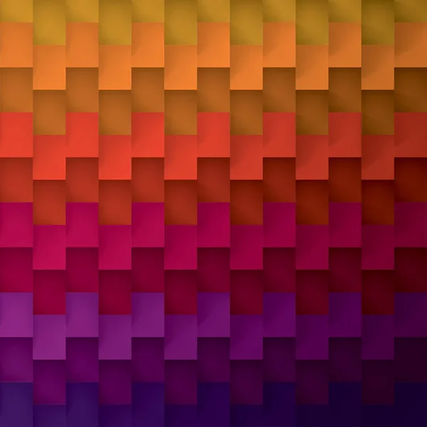 Volumen realistischen Vektor geometrische Regenbogen-Textur, Würfel, Stufenmuster, Design-Tapete — Stockvektor