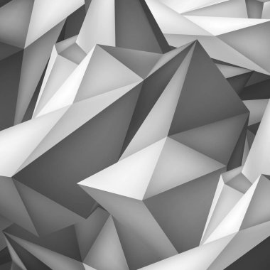Birim geometrik şekil, 3d crystal arka plan, soyutlama düşük çokgenler nesne, vektör tasarım formu