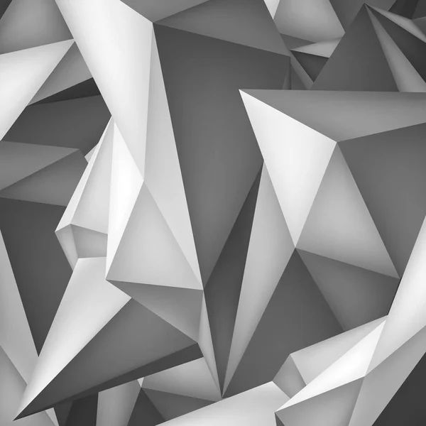 Volume geometrische vorm, 3d kristal achtergrond, abstractie laag veelhoeken behang, vector design formulier — Stockvector