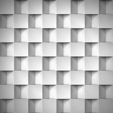 Birim gerçekçi doku, küpleri, 3d geometrik desen, tasarım vektör arka plan gri