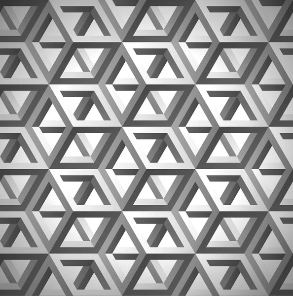 Objem Šedá textura, kostky, 3d geometrický vzor mřížky návrhu vektorové pozadí — Stockový vektor