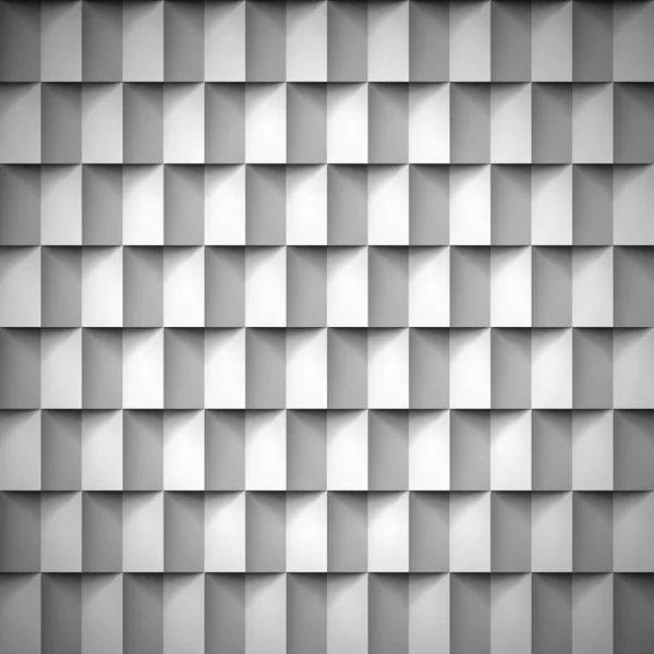 Объем реалистичная текстура, кубики, серый трехмерный геометрический узор, дизайн векторного фона — стоковый вектор