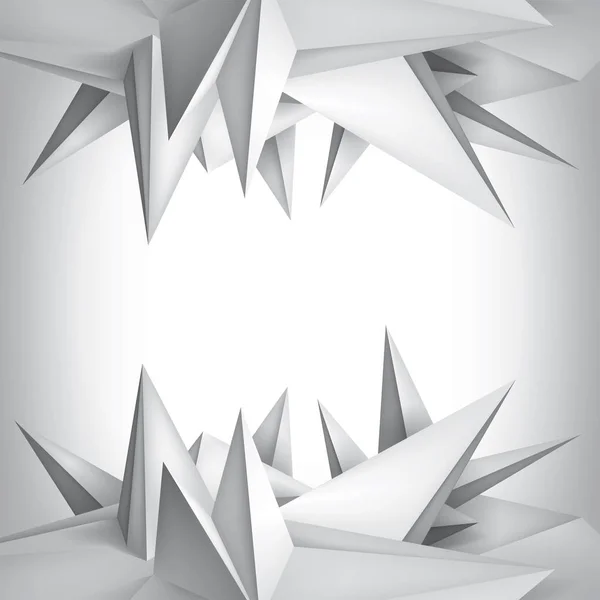 Birim geometrik şekil, 3d kristalleri yüzeye, soyutlama düşük çokgenler nesne, vektör tasarım formu — Stok Vektör