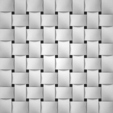 Birim gerçekçi doku, hasır gri arka plan, 3d geometrik desen, tasarlamak vektör 