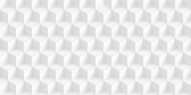 Birim gerçekçi doku, gri küpleri, 3d geometrik desen, vektör açık renkli tasarım