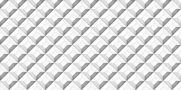 Volume white realistic texture, cubes, gray 3d geometric seamless pattern, design vector light background — Stock Vector