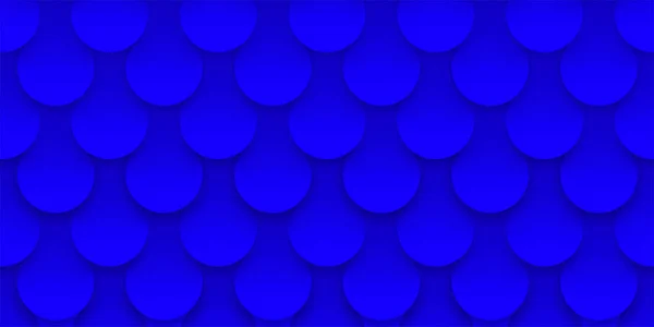 Skalen Blauer Hintergrund Volumenmuster Abstrakte Vektortapete — Stockvektor
