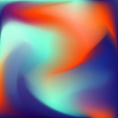 Soyut renkli bulanık arkaplan, kuzey ışıkları. Trand renkleri sanat duvar kağıtlarını dalgalandırıyor. Modern vektör modeli. Akışkan sanat