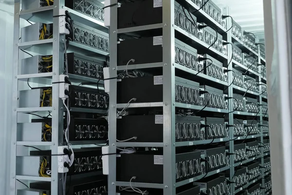 Mining farm, video cards and asiki mining farm. — Stock Photo, Image