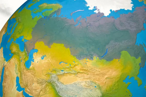 ロシア地図世界地図世界地図. — ストック写真