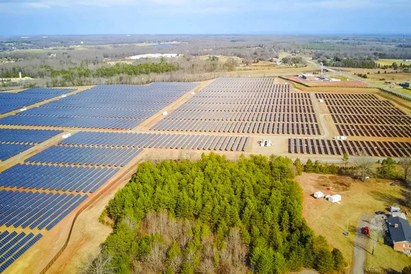 Sonnenkollektoren Eine Alternative Energiequelle Erneuerbare Energien — Stockfoto