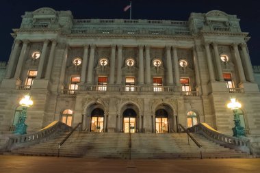 Washington, USA - June 23, 2017: Library of Congress. The Greatest Library in the United States clipart