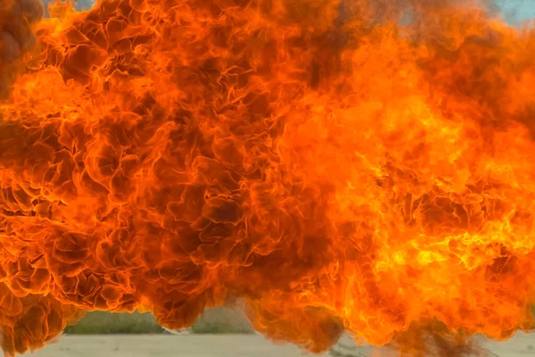 Lenguas Llama Del Lanzallamas Fondo Fuego — Foto de Stock