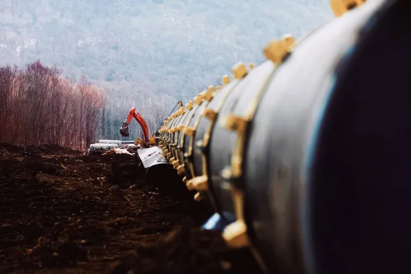 Borular bir gaz boru hattı, inşaat ve nakliye için-gaz ve petrol boru hatları düzenleme.