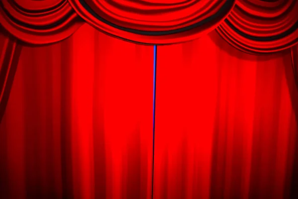 Cortina Teatro Iluminación Escenario Ilustración Cortina Del Teatro — Foto de Stock
