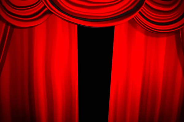 Theatre Curtain Lighting Stage Illustration Curtain Theater — Stock Photo, Image