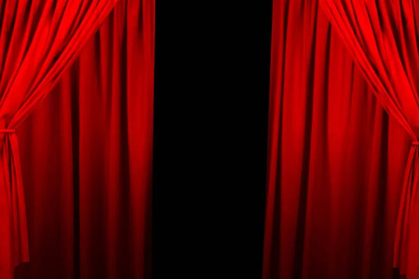 Theatre curtain and lighting on stage. Illustration of the curtain of the theater.