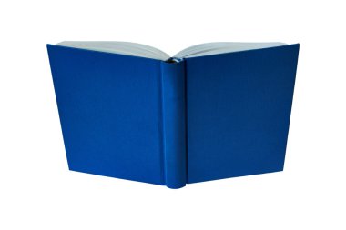 kitap ile mavi sert kapak açıldı